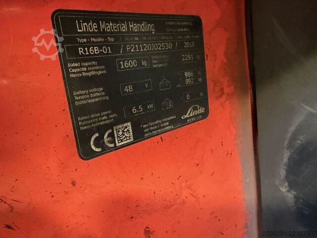 Regalni viličar Linde R16B-01