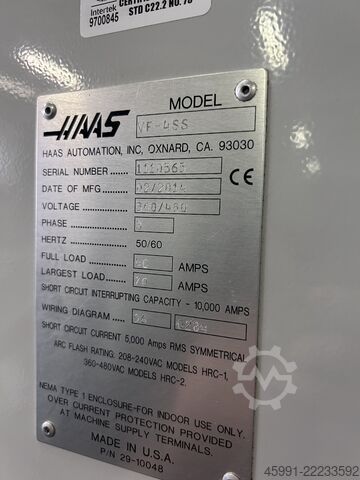 Centro de mecanizado vertical HAAS VF-4SS vertical machining center