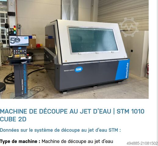 Vattenskärmaskin STM Waterjet GmbH STM 1010 Cube 2D