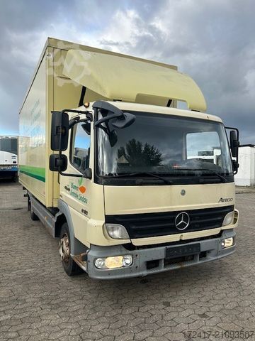 Skåpbil MERCEDES-BENZ ATEGO 818 816 BLUMENKOFFER LUFTFEDERUNG MANUEL