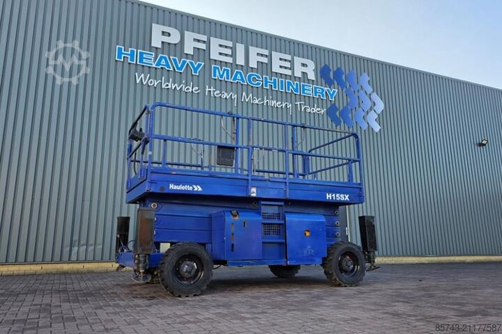 Škarjasto dvigalo Haulotte H15SX As-Is, Diesel, 4x4 Drive 15 Working Height,