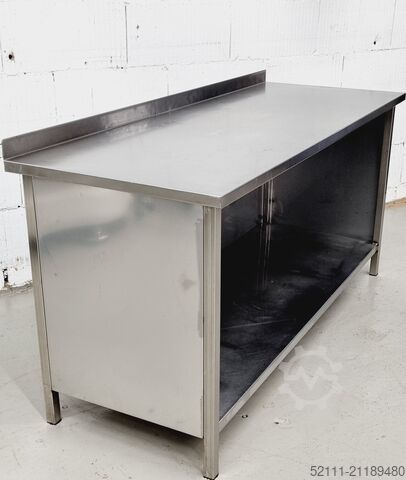 Mesa de trabajo de acero inoxidable Köhler ArbeitstischAT 1600