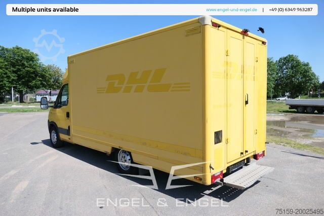 Transporter mit Koffer iveco Daily 35 S11 C30C AUTOMATIK KAMERA MAXI Regale LUFT DURCHGANG