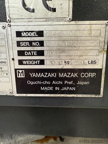 CENTRO DE MECANIZADO VERTICAL CNC USADO FABR. MAZAK, MODELO VARIAXIS 630-5X MAZAK Variaxis 630 5X