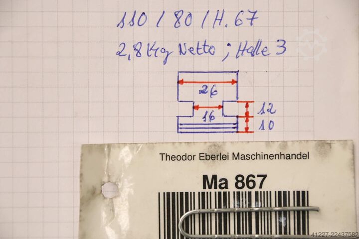 Interchangeable jaws unbekannt Breite 26 mm
