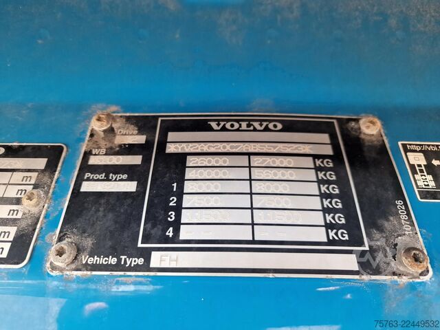 Estándar-SZM Volvo FH 460 EEV - 6X2 - manual - stand clima - strai...