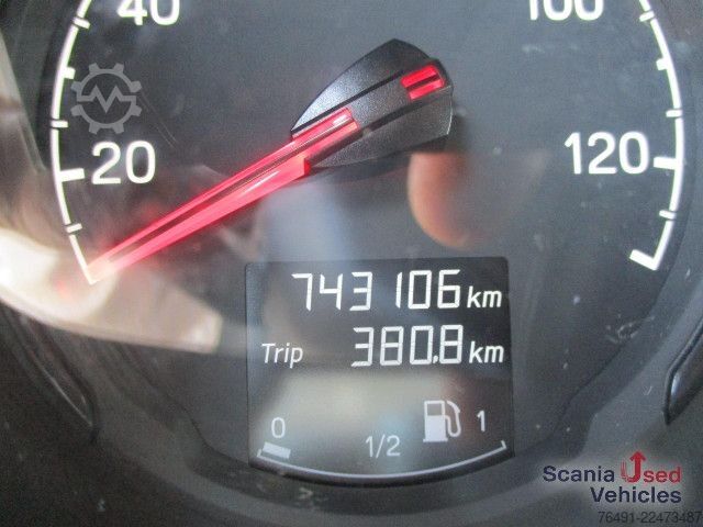 Ledusskapja kravas automašīna Scania R 450 B6x2*4NB Kühlkoffer-Durchladezug mit Lbw.