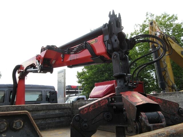 Driezijdige kipper man TGL 12.220 4x2 BB,Palfinger PK8501,Schrottspinne