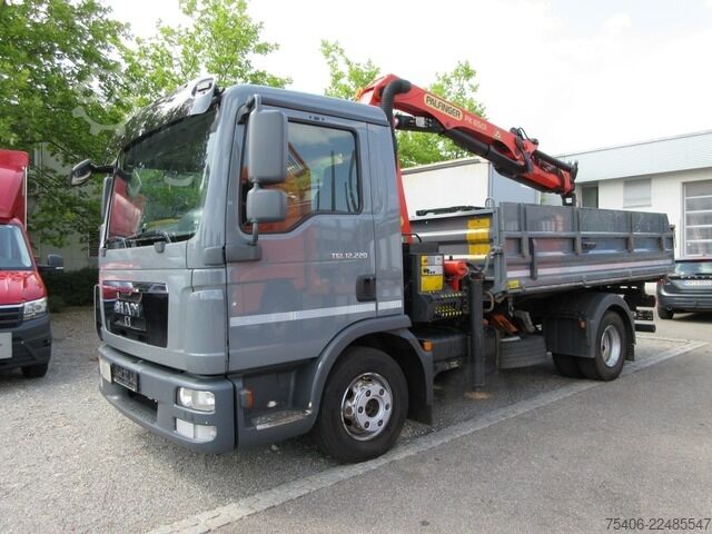 Kiepwagen man TGL 12.220 4x2 BB,Palfinger PK8501,Schrottspinne