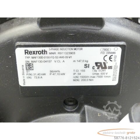 Rexroth Motor Rexroth MAF 130D-0150 - FQ-S2-AH0-05-V1 R911323903 - ! -