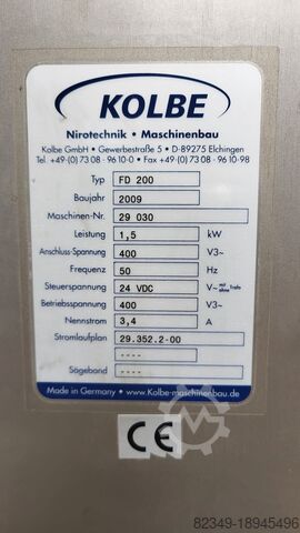 Kjötvinnsluvél Fleischwolf Wolf Kolbe mit Beladung Kolbe MWE-32 mit Beladung FD 200