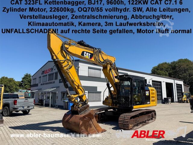 Beltegraver Caterpillar 323FL Kettenbagger OQ70/75 vollhydr.