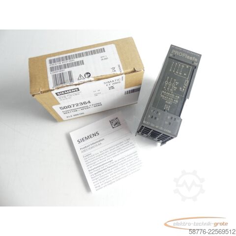 요소 Siemens Simatic 6ES7138-4FC01-0AB0 PROFIsafe SN: C-ANTU9001 E-Stand: 2 -neu -
