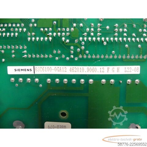 Komponenta Siemens SIMODRIVE 610/210 VSA FBG 6SC6100-0GA12 Stromversorgung --