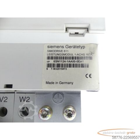 Komponent Siemens SIMODRIVE 611 6SN1124-1AA00-0EA1 LT-Modul SN: T-M32015873