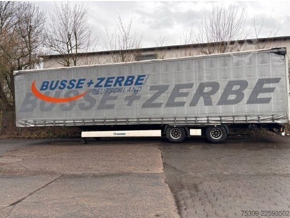 Otvorena poluprikolica s ceradom KRONE SZ Mega mit 435/50R19,5 Bereifung - Edscha - SAF
