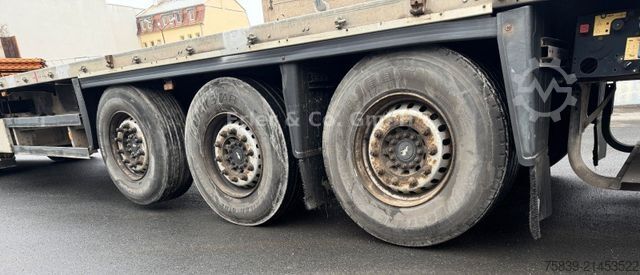 Pracovná plošinová náves SCHMITZ CARGOBULL Rahmen verzinkt, Bordwände, I.+III. Achse Lift