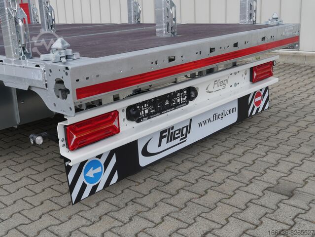 Тандем ремарке за дървен материал Fliegl TPS 118 Plateau 6,2m für Holz