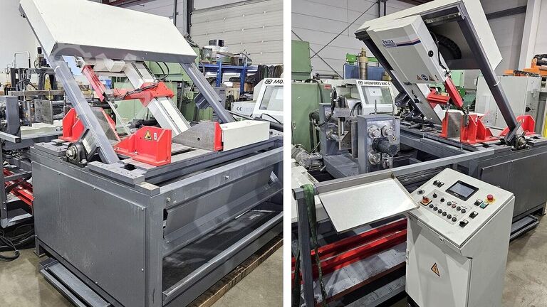 Serra de fita automática, vertical com esquadria BAUER VG 550ZA