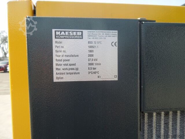 Schroefcompressor KAESER BSD 72 SFC