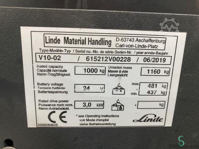 Машина для збирання замовлень Linde V10-02