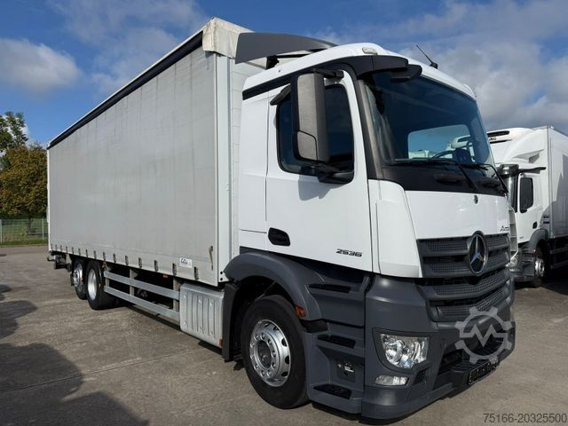 Tovorno vozilo s ravno platformo in ponjavo MERCEDES-BENZ ANTOS 2536 L Pritsche/Plane 8,50 m*SCHIEBEPLANE