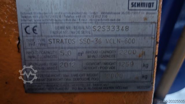 Крюковой мусоровоз SCHMIDT stratos S 50 -36     5 cbm.  Winterdienst  Salz