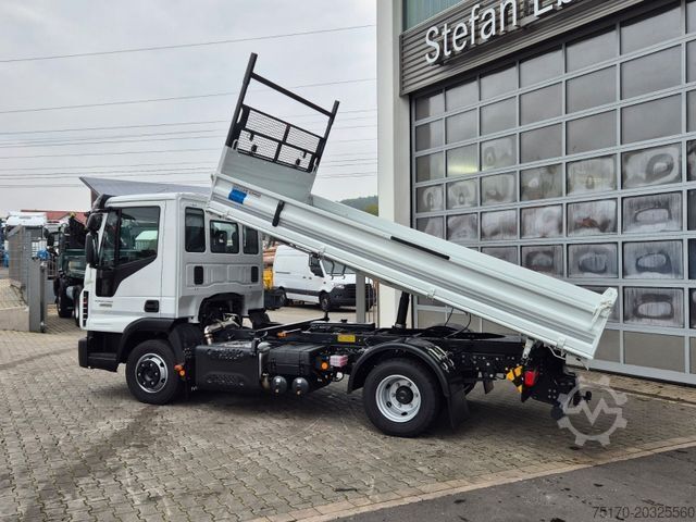 Three-sided tipper truck IVECO Eurocargo ML80E21 Meiller Kipper 2x AHK 3 Sitze