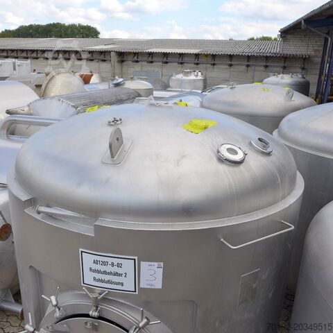 6000 Liter heat-/coolable pressure tank, Aisi 316 with magnetic agitator Möschle 8850