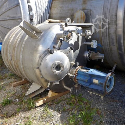 Récipient sous pression chauffant/refroidissant 2500 litres, Aisi 316 avec agitateur à pales Ritter (HBB Hildesheimer Behälterbau) 8825