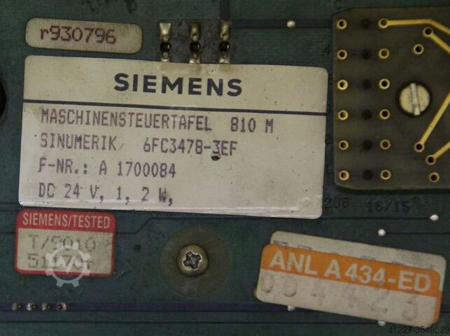 Mašīnas vadības panelis Siemens Sinumerik 6FC3478-3EF