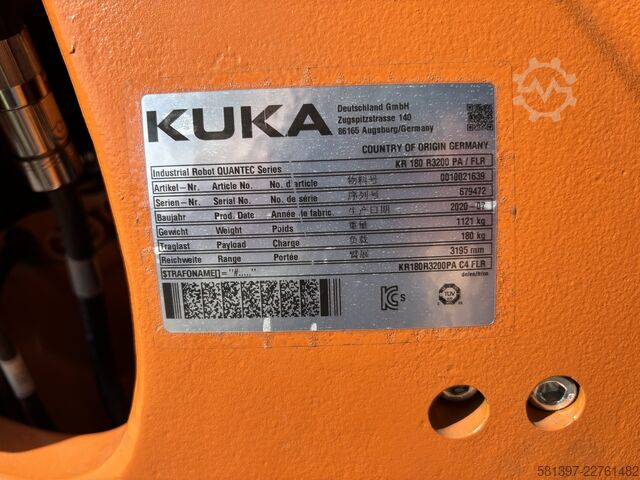 Robot industri KUKA KUKA Roboter KR 180 R3200 PA
