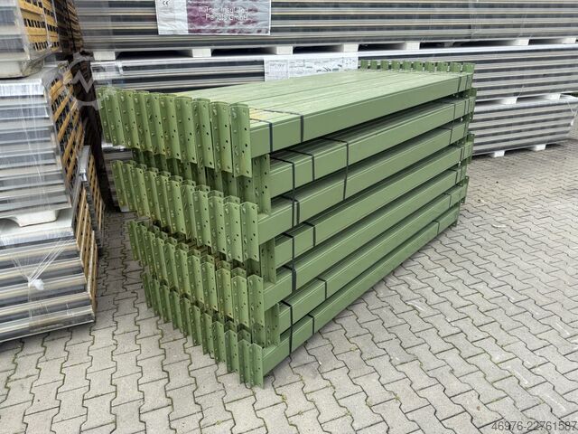 2.700 mm / K: 127 x 50 mm / verde / 3 HP BITO PL38 Palettenregaltraverse Traverse Regal