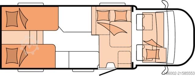 Xe căm trai bán tích hợp HOBBY ONTOUR T 710 GE 8-Gang Automatik 3.650 kg z.GG