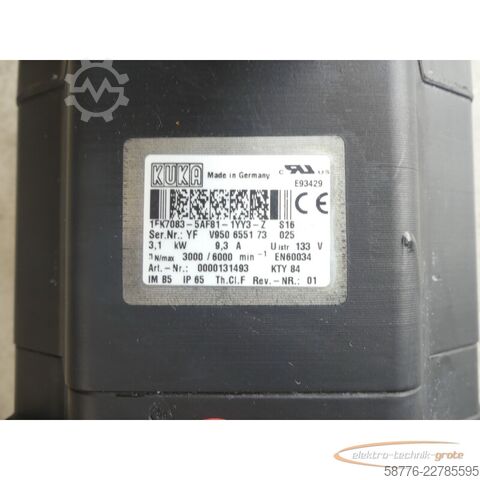 Upravljačka jedinica KUKA 1FK7083-5AF81-1YY3-Z S16 Servomotor SN: YFV950655173025