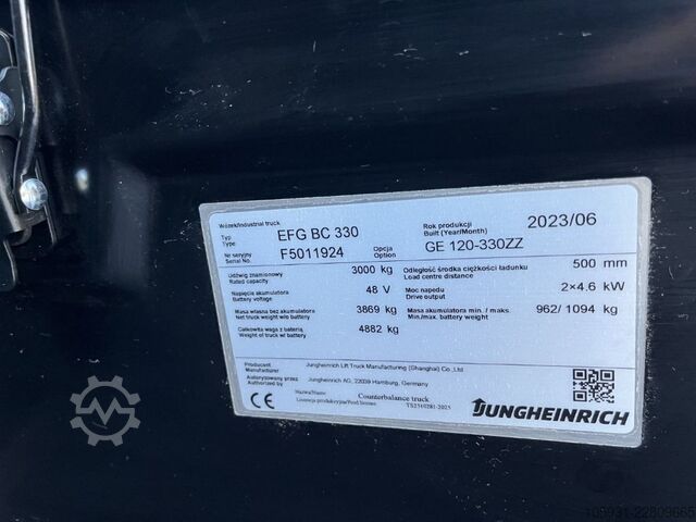 Electric 4-wheel forklift Jungheinrich EFGBC330