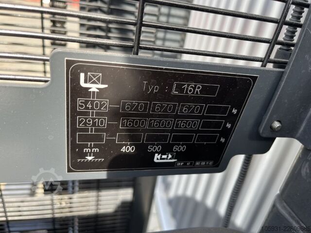 Stacker sit on Linde L16R
