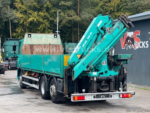 Вантажівка з відкритою платформою DAF CF 85.410 6x2 Pritsche Atlas Kran