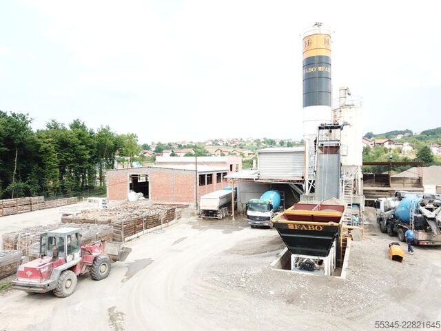 бетонный завод / бетоносмесительная установка FABO Concrete Batching Plant 60 m3 Compact Concrete Batching Plant