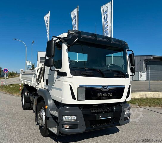 Pašizgāzējs kravas automašīna MAN TGM 15.290/Kipper/4x2/NL7,7 To/AHK/Nur55 tkm/Top