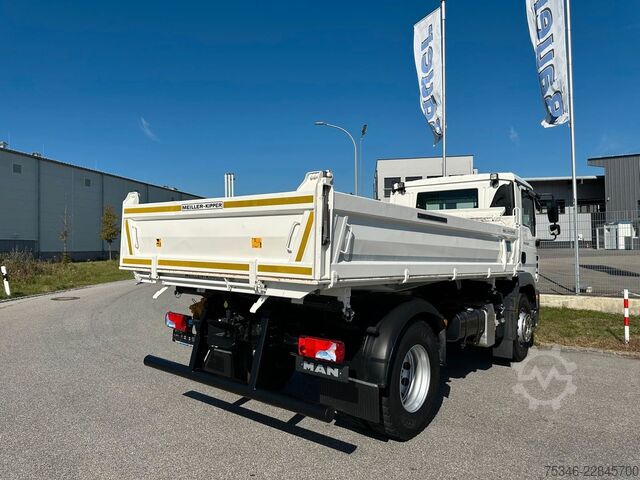 Pašizgāzējs kravas automašīna MAN TGM 15.290/Kipper/4x2/NL7,7 To/AHK/Nur55 tkm/Top
