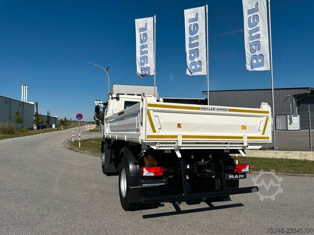 Pašizgāzējs kravas automašīna MAN TGM 15.290/Kipper/4x2/NL7,7 To/AHK/Nur55 tkm/Top
