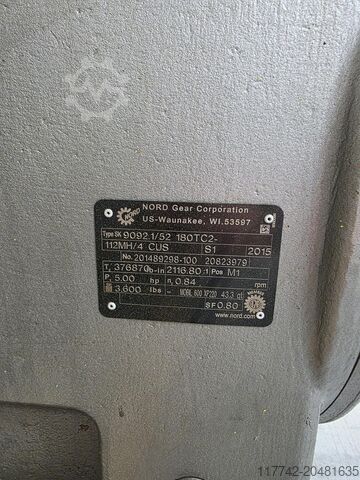전기 모터, 변속기 NORD 9092.1/52 180TC2-112MH/4 SK9092.1/52-11