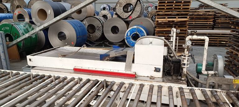 Wide belt sander for stainless steel Timesavers 71 series wet grinding / polishing line