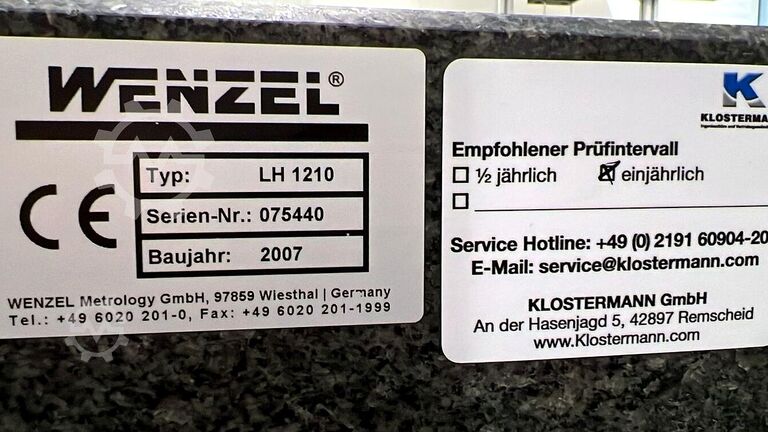 Coördinatenmeetmachine Wenzel LH 1210