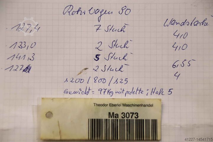 Cijevni luk 90° Ø 127 -141,3 mm 16 komada unbekannt 4 verschiedene Ausführungen