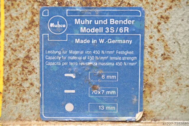 Hand lever shears Mubea 3S / 6 R