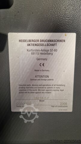 Prensa de impresión offset Heidelberg SM 74-2-P