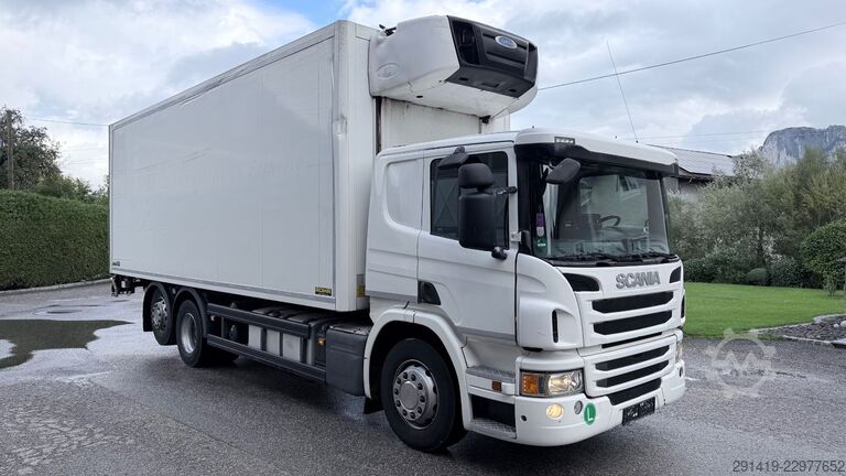 Koelwagen SCANIA P410 6x2 Kühlkoffer mit lbw + Anhänger Bj 2015