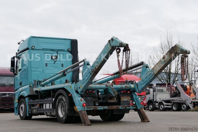 Skip truck MERCEDES-BENZ Actros 1848 Absetzkipper Meiller Funk Kamera EU6